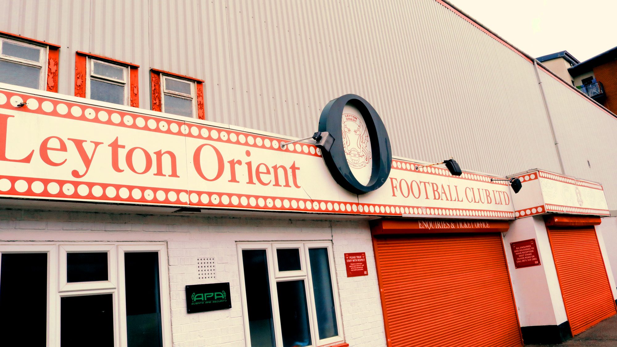 Leyton Orient - home of the mighty Os